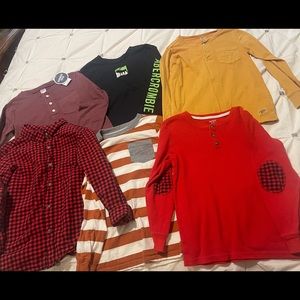 6 Boys Long sleeve shirts